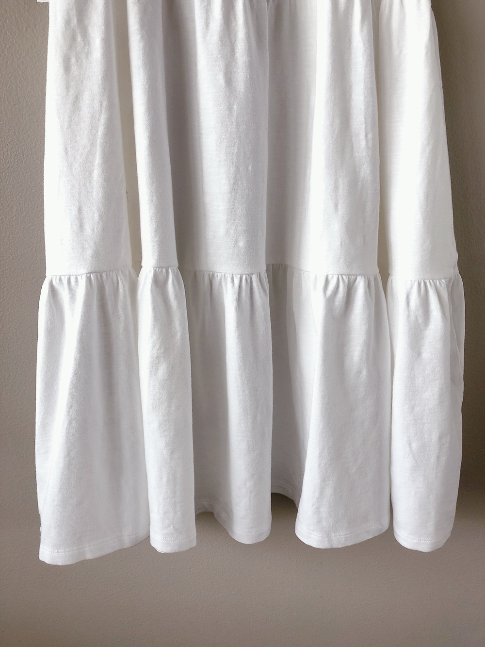 Old Navy Braided-Strap Tiered Mini White Swing Dress women’s size large - Picture 5 of 14